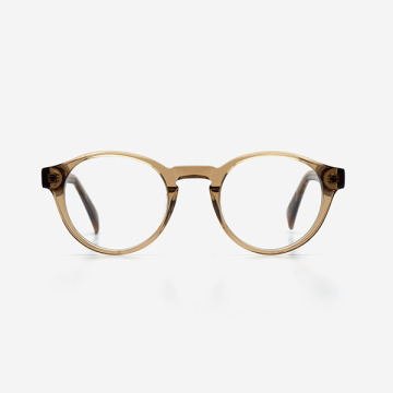 Moderna Round Acetate Mäns Optiska Frames