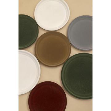 Decorative Serving Tray Velvet Flocking Wooden Tray Round Wood Serving Tray Supplier