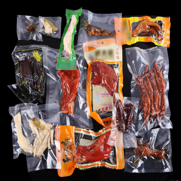 Food Packaging Transparent with Tear Notch Vacuum Bag