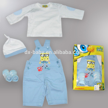 Sponge Bob baby gift set Sponge Bob baby clothing 2016 wholesale baby clothes