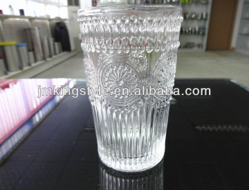 Embossed tumbler in clear