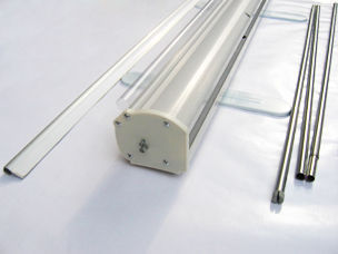 Plastic Steel, Aluminium Alloy, 720 - 2880dpi Roll Up Banner Stand Printing Service