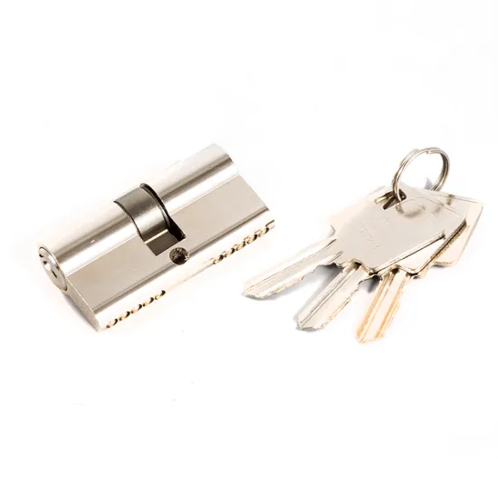 70mm length brass euro safe double open lock cylinder