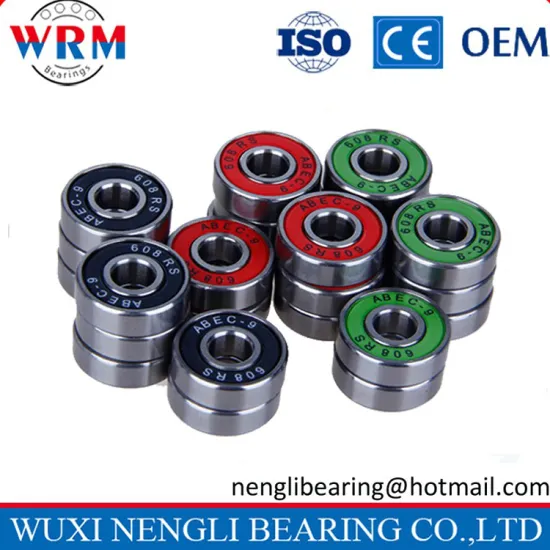 Low noise and vibration skateboard bearing 608 with good heat treatment