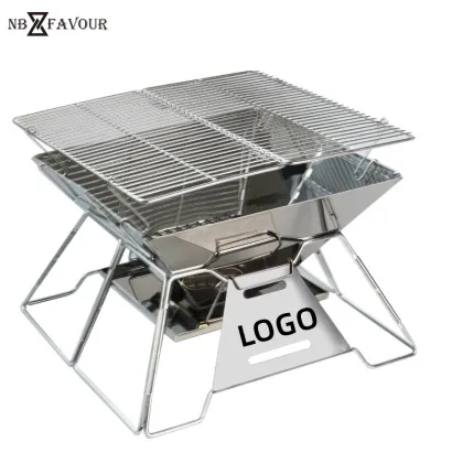 Stove Outdoor Folding Barbecue Stove Fire Table Barbecue Rack Camping Stove