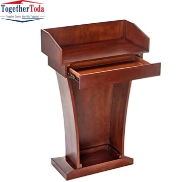 Wooden Podium Rostrum for College Church Conference Lecture