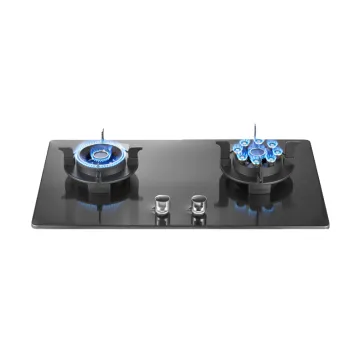 Flip Top gas cooker LPG smart gas cooktops stainless steels top  battery 2 burner gas stove for kitchen