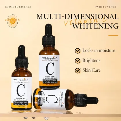 Natural Vitamin C Serum with Hyaluronic Acid for Skincare