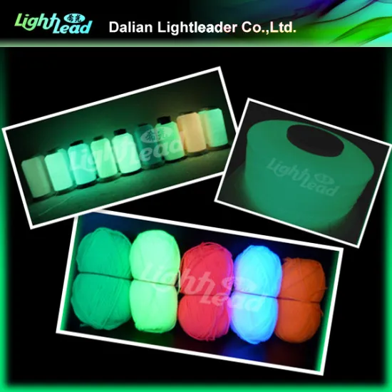 Embroidery photo luminescent glow polyester yarn