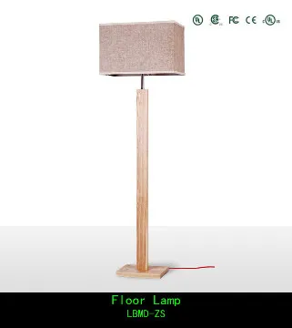 The noble and elegant interior decoration wood floor lamp