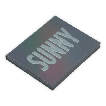 Top fashion holographic paper empty eyeshadow palette box