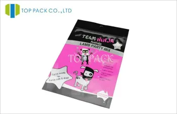 Multilayer Pet Food Packaging For Adult Dog , Custom Logo Pink / Blue