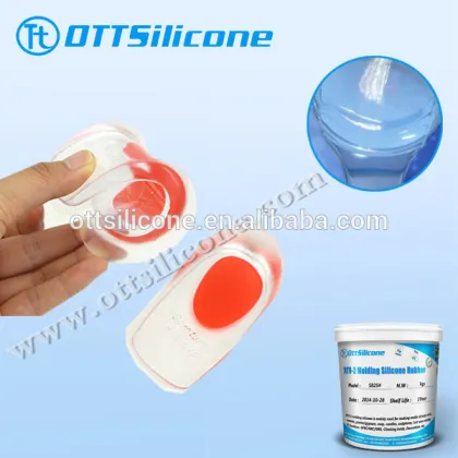 Medical grade silicone rubber for forefoot health care insoles
