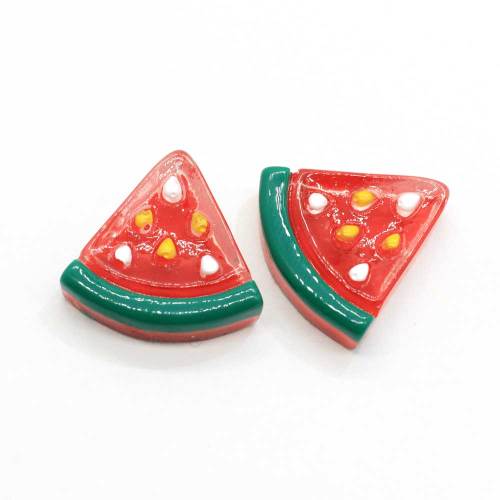 New Charm Colorful Summer Watermelon Shaped Flatback Resins Handmade Craft decor Charms Kids DIY Toy Spacer