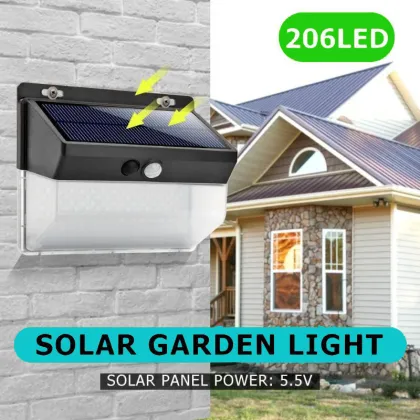 Solar Panel Sensor Light Garden Wall Lighting