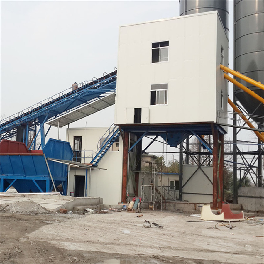 120m3 portable concrete batching plant in Canada