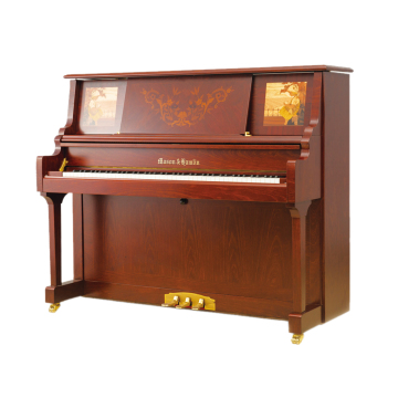 Henry Hamlin M125T2 Upright Piano Black Polished Home 125cm