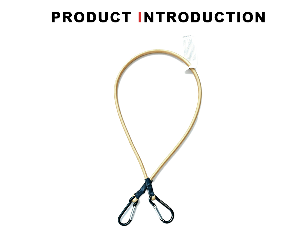 Gold Elastic Rope with Spring Clips x