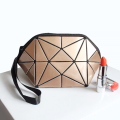 Beg Kosmetik Perjalanan Portable Kecantikan Girl Wanita Custom Logo Black Zip Kulit Makeup Storage Bag