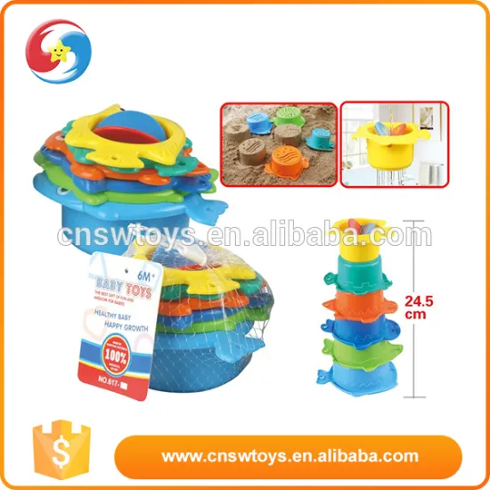 Baby Intelligence toy colorful plastic speed stacking cups