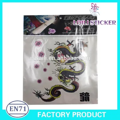 Chinese dragon sticker tattoo,body sticker tattoo