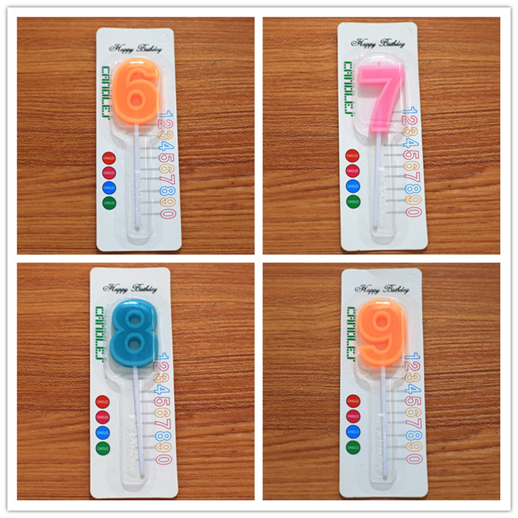 COLOR NUMBER BIRTHDAY CANDLE 2 COLOR NUMBER BIRTHDAY CANDLE 2