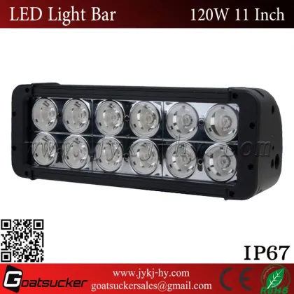 High quality dual row tow truck lite led headlight,120W single row LED light bar