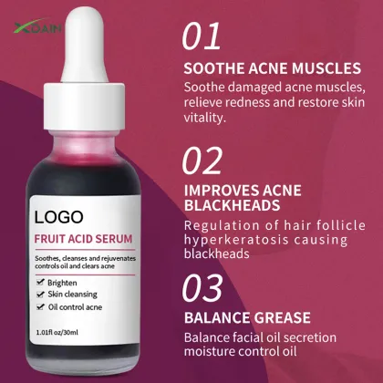 Private Label Fruit Acid Essence for Pore Shrinking and Skin Brightening