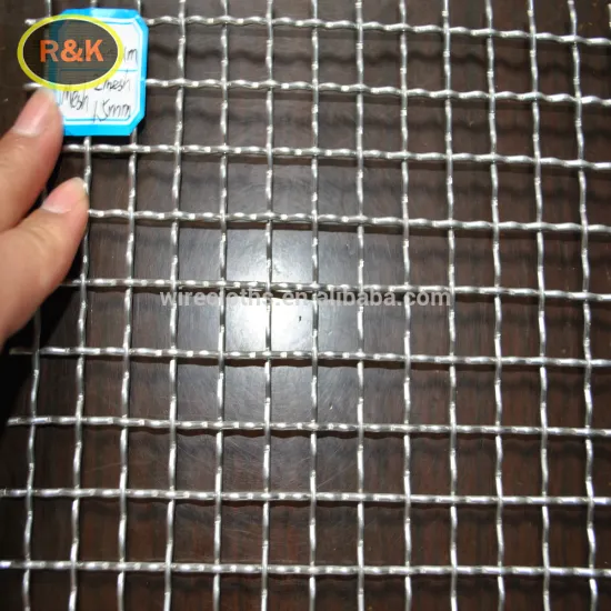 square decorative Stainless Steel Woven crimped wire mesh