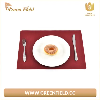 Red paper placemat wahsable paper dining table mat