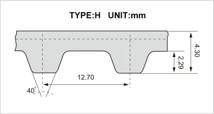 H Rubber Timing Belt Synchronous Belt Factory
