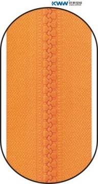 plastic zipper (Wide Tape) Dye to match with high quality and reasonable price