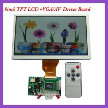 8 بوصة شاشة LCD سطوع عالية والمجلس برنامج التشغيل