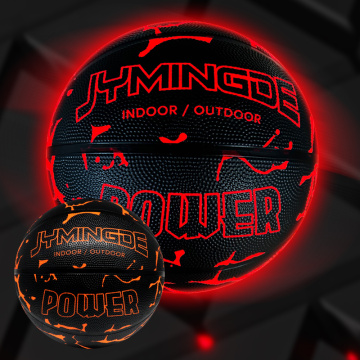 Gepatenteerde alles-in-één klepoplaad-LED Glow in the Dark basketbal IPX8 waterdicht