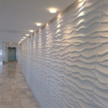 wave design 3d wall panel for bedroom