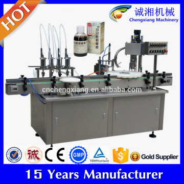 Automatic liquid filling capping labelling machine