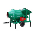 450L mobile concrete drum mixer with lifting hopper