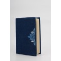 Ruyi Desenli Nakışlı Denim Günlük Defter