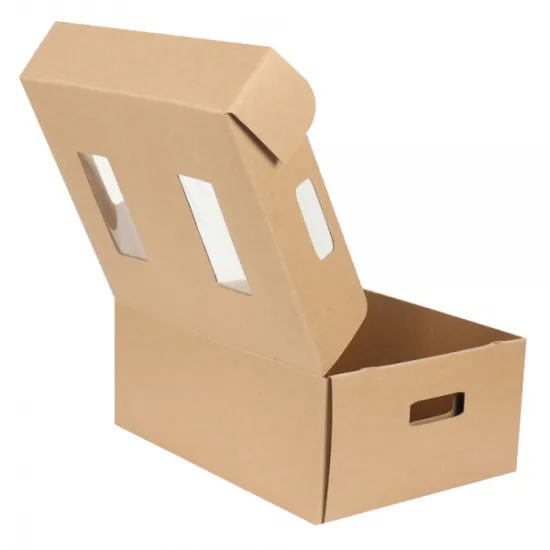 Kraft paper foldable candle packaging box