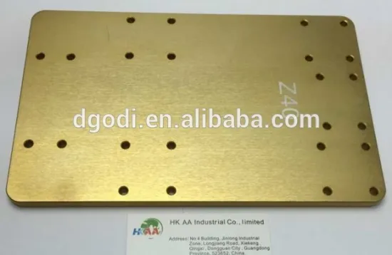 Best adhensive metal plate with company logo /Embossed brass plate