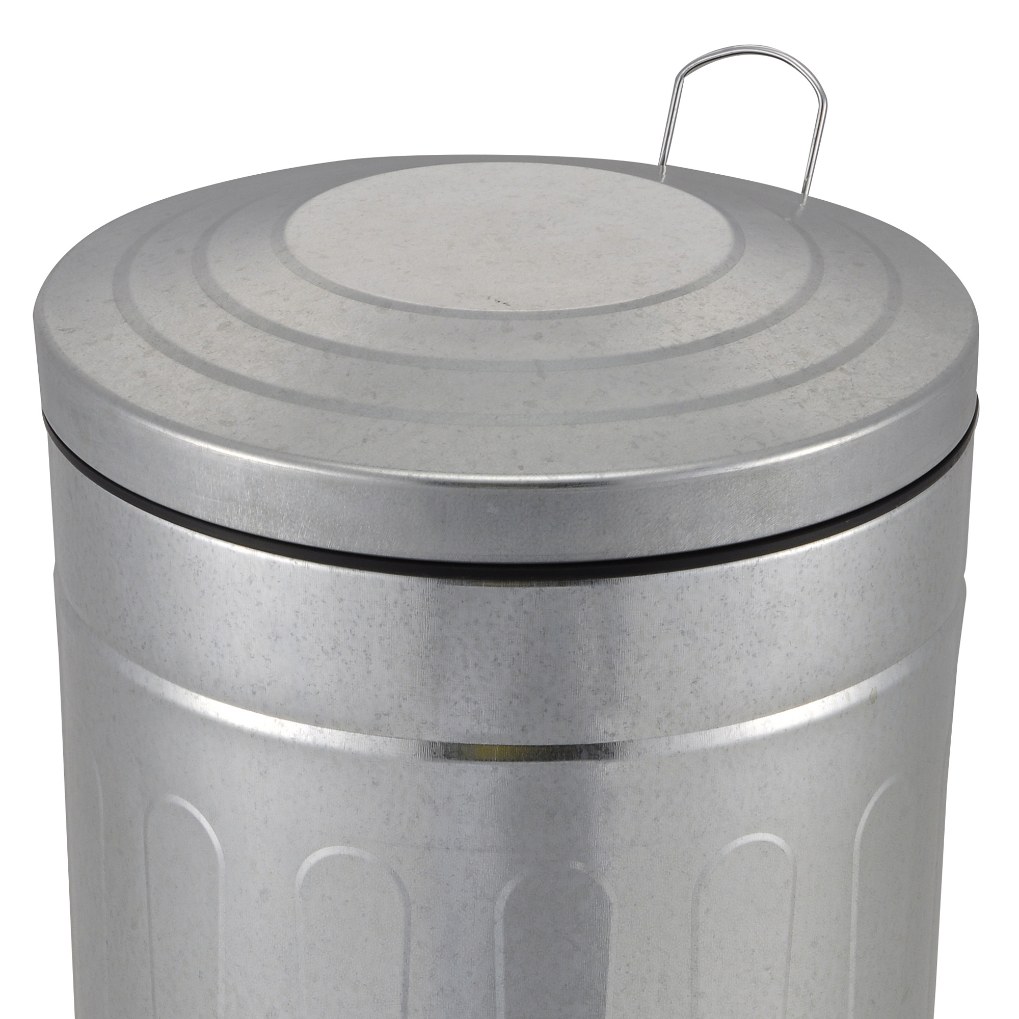 Galvanized Steel Trash Can