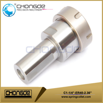 ER40 1-1/4" Collet Chuck With Straight Shank 2.3"