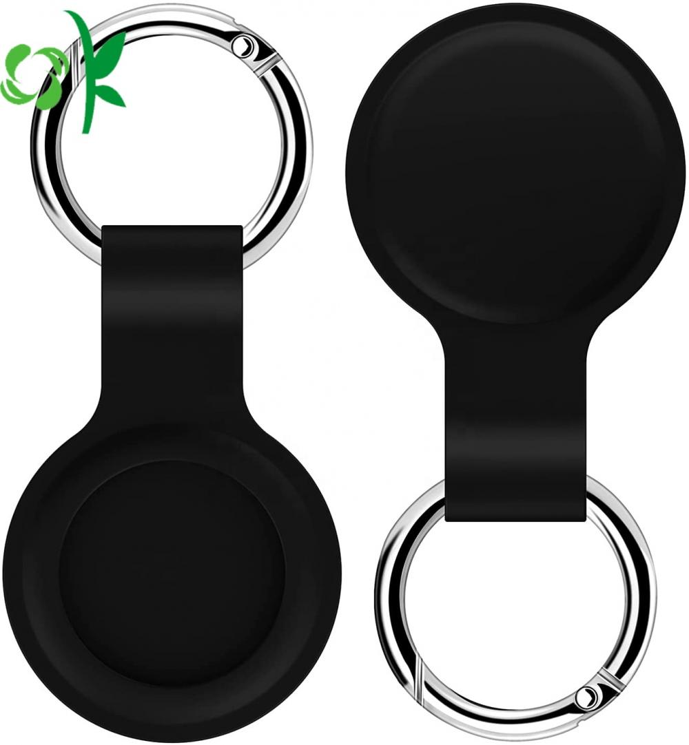 Silicone Anti-Scratch Protective Cover Keychain Ring