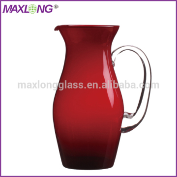 Handmade Glass Red Color Water Dispenser