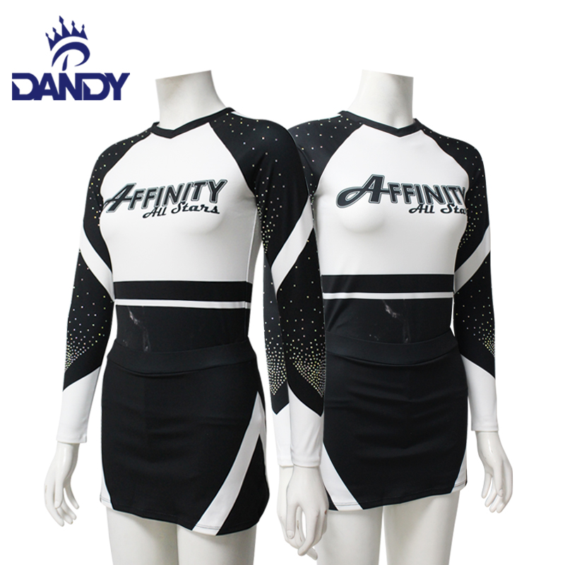 Xüsusi Dandy Sublimated Cheerleader Uniformalı Cheerleading Kıyafetler