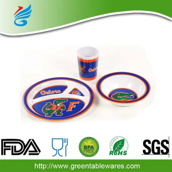 Dinnerware Baby TPE Placemat Plate Bowl for Children Kids Dishware Safe Healthy Eating Plates Five Piece