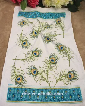 Kitchen Use plain white cotton tea towel with customized printing
