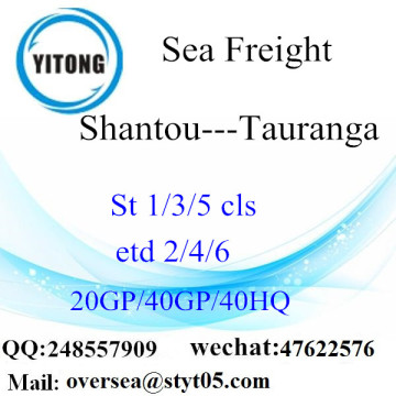 Consolidación de LCL de Shantou Port a Tauranga