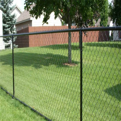 Black Vinyl System Diamond Sports Ground Chain Link Fence