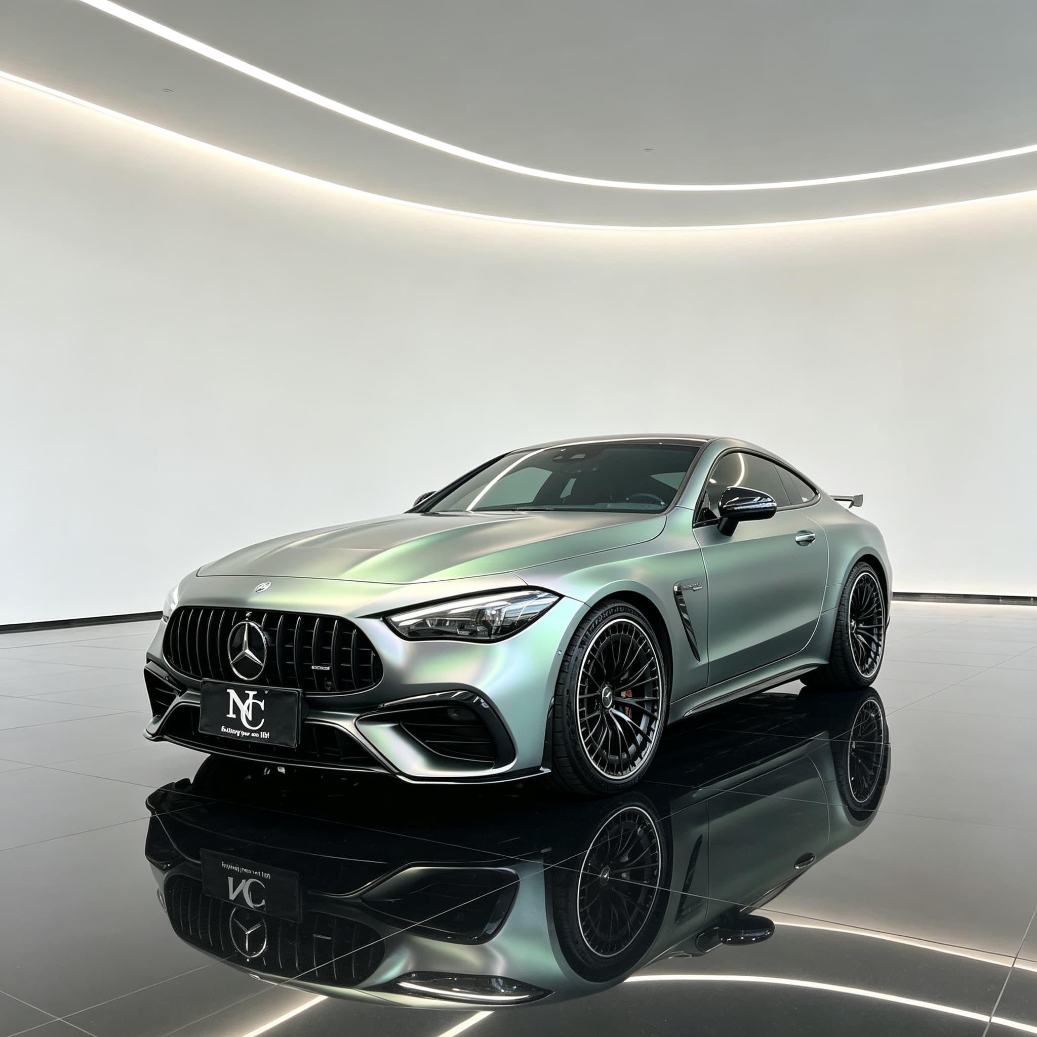 Self-Healing Tech-Grey Green Car Wrapping